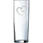 Arcoroc Gegraveerde longdrinkglas 31cl Zus met hartje