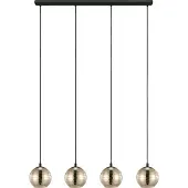 Eglo Hanglamp 4-lichts Lemorieta zwart
