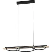 Eglo Boyal hanglamp - LED - 40cm - Hout - Zwart / Bruin