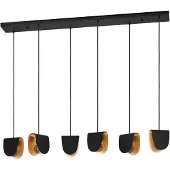 Eglo Serenara Hanglamp Staal Zwart/Goud - 6 x E27