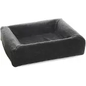 Bia bed fleece overtrek hondenmand grijs -2 60x50x12,5 cm