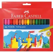 Faber Castell viltstiften Faber Castell 36 stuks karton etui