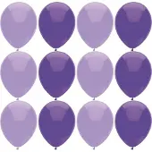 Haza Ballonnen verjaardag/thema feest - 200x stuks - lila/paars