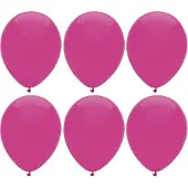 Haza Ballonnen verjaardag/thema feest - 300x stuks - donkerroze