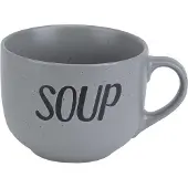 COSY&TRENDY Cosy & Trendy Soepkom - grijs - 11 cm - 510 ml - Soepbeker - kommetje - schaaltje