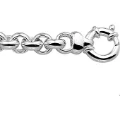 The Jewelry Collection Ketting Jasseron 10 mm - Zilver