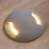 Fumagalli 1891 LED grondspot inbouwlamp Ceci 120-2L grijs CCT CECI, alu / grijs / zink, Kunststof, Modern, LED inbouwspot