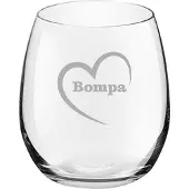 Royal Leerdam Drinkglas gegraveerd - 39cl - Bompa-hartje