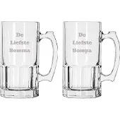 Libbey Bierpul gegraveerd - 1ltr - De Liefste Bomma-De Liefste Bompa