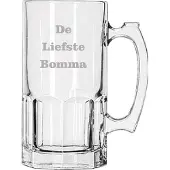 Libbey Bierpul gegraveerd - 1ltr - De Liefste Bomma
