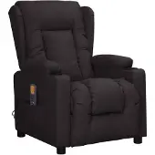 vidaXL Massagestoel kunstleer zwart