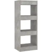 vidaXL Boekenkast/kamerscherm 40x30x103 cm bewerkt hout betongrijs