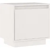 vidaXL Nachtkastje 40x30x40 cm massief grenenhout wit