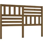 vidaXL Hoofdbord 141x4x100 cm massief grenenhout honingbruin