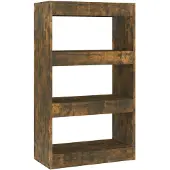 vidaXL Boekenkast/kamerscherm 60x30x103 cm bewerkt hout gerookt eiken