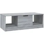 vidaXL Salontafel grijs Sonoma, 102x50x36 cm, houtvezel