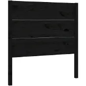 vidaXL Hoofdbord 96x4x100 cm massief grenenhout zwart