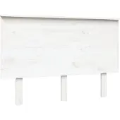 vidaXL Hoofdbord 124x6x82,5 cm massief grenenhout wit