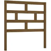 vidaXL Hoofdbord 96x4x100 cm massief grenenhout honingbruin