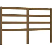 vidaXL Hoofdbord 126x4x100 cm massief grenenhout honingbruin