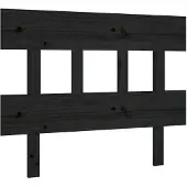 vidaXL Hoofdbord 78,5x3x81 cm massief grenenhout zwart