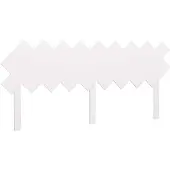 vidaXL Hoofdbord 178x3x80,5 cm massief grenenhout wit