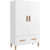 vidaXL Hoge kast 70x31x115 cm bewerkt hout wit