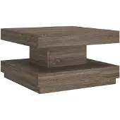 vidaXL Salontafel 60x60x35 cm MDF grijs