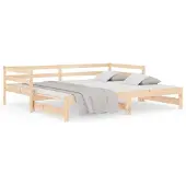 vidaXL Uitschuifbare slaapbank zonder matras 80x200 cm