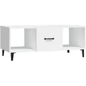 vidaXL Salontafel 102x50x40 cm bewerkt hout wit