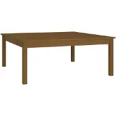 vidaXL Salontafel 100x100x40 cm massief grenenhout honingbruin