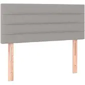 vidaXL Hoofdbord 90x5x78/88 cm stof lichtgrijs