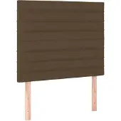 vidaXL Hoofdbord donkerbruin 80x5x118/128 cm stof