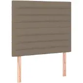 vidaXL Hoofdbord taupe 90x5x118/128 cm Stof