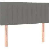 vidaXL Hoofdbord 90x5x78/88 cm stof donkergrijs