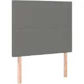 vidaXL Hoofdbord donkergrijs 80x5x118/128 cm Stof