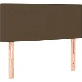vidaXL Hoofdbord 90x5x78/88 cm stof donkerbruin