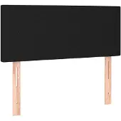 vidaXL Hoofdbord 90x5x78/88 cm stof zwart