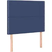 vidaXL Hoofdbord blauw 90x5x118/128 cm stof