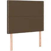 vidaXL Hoofdbord donkerbruin 100x5x118/128 cm Stof