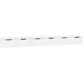 vidaXL Wandkasten 2 st 102x30x20 cm bewerkt hout wit