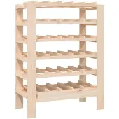 vidaXL Wijnrek 61,5x30x82 cm massief grenenhout