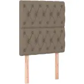 vidaXL Hoofdbord taupe 80x7x118/128 cm Stof