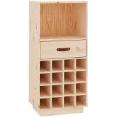 vidaXL Wijnkast 45x34x100 cm massief grenenhout