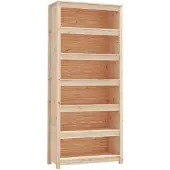 vidaXL Boekenkast 80x35x183 cm massief grenenhout