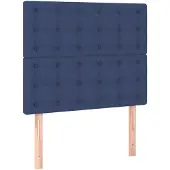 vidaXL Hoofdbord blauw 80x5x118/128 cm stof