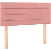 vidaXL Hoofdbord 80x5x78/88 cm fluweel roze