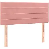 vidaXL Hoofdbord 90x5x78/88 cm fluweel roze
