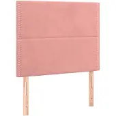 vidaXL Hoofdbord roze 90x5x118/128 cm fluweel