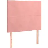 vidaXL Hoofdbord roze 90x5x118/128 cm fluweel